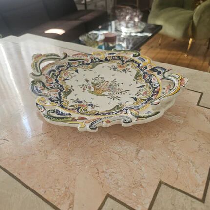 Desvres earthenware plate - Model 1709