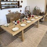 Large farmhouse table with extensions
