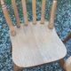 Set de 4 chaises et 1 fauteuil style montagne en chêne