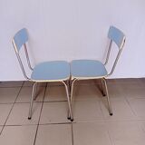 Blue formica chair