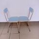 Blue formica chair