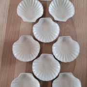 9 coquilles à St Jacques en grès émaillé