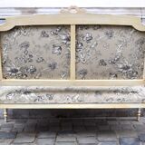 Louis XVI style painted bench