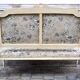 Louis XVI style painted bench