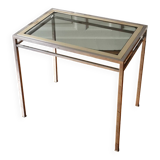 Chrome-brass coffee/side table, 1970
