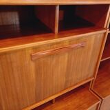 Vintage Scandinavian double bookcase in teak from the 60s