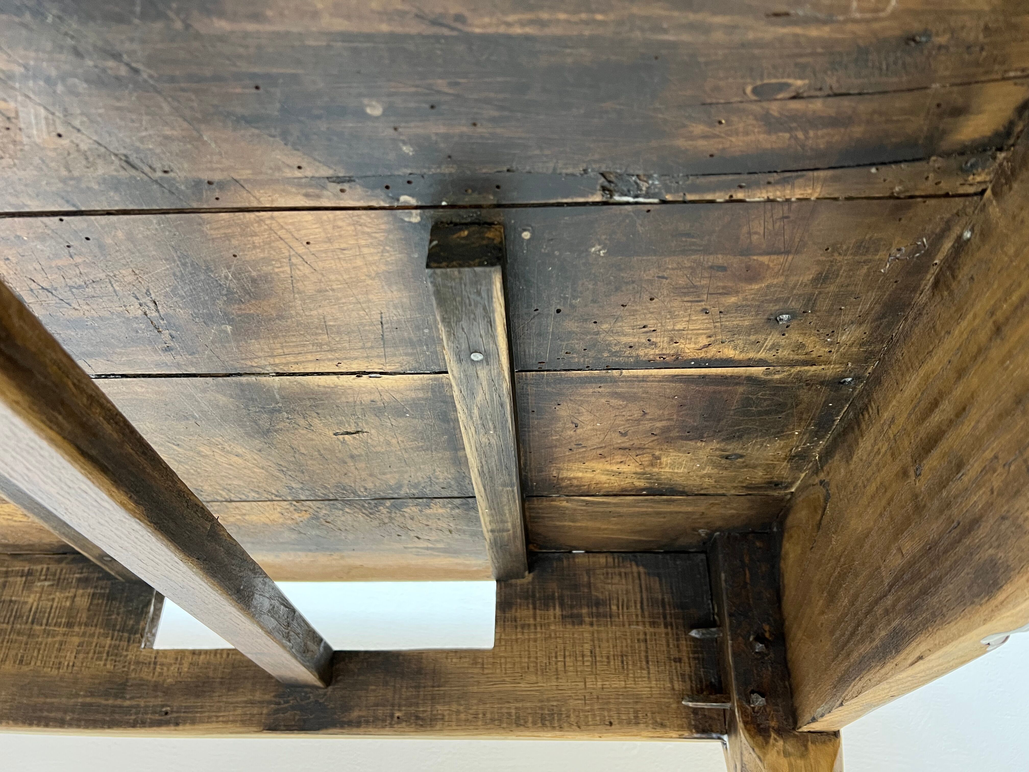 Old oak farmhouse table, 20s