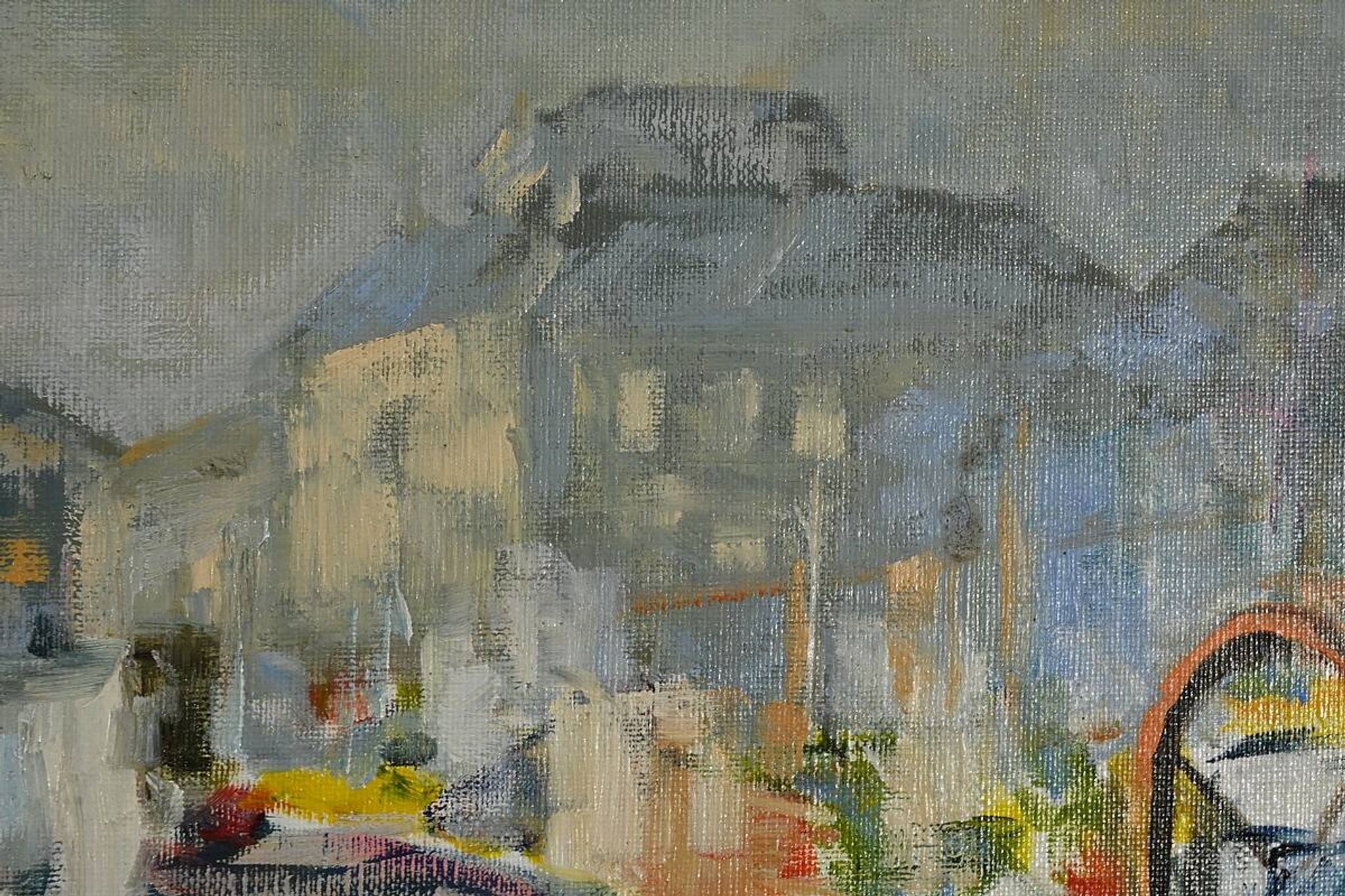 Huile sur Toile « Concarneau », signée S. Blaszczyk – 1991