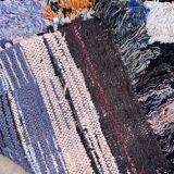 Colorful Boucherouite Moroccan rug - 87 x 152 cm