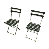 Set of two folding chairs