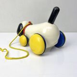 Vintage pull toy - Wheeled dog
