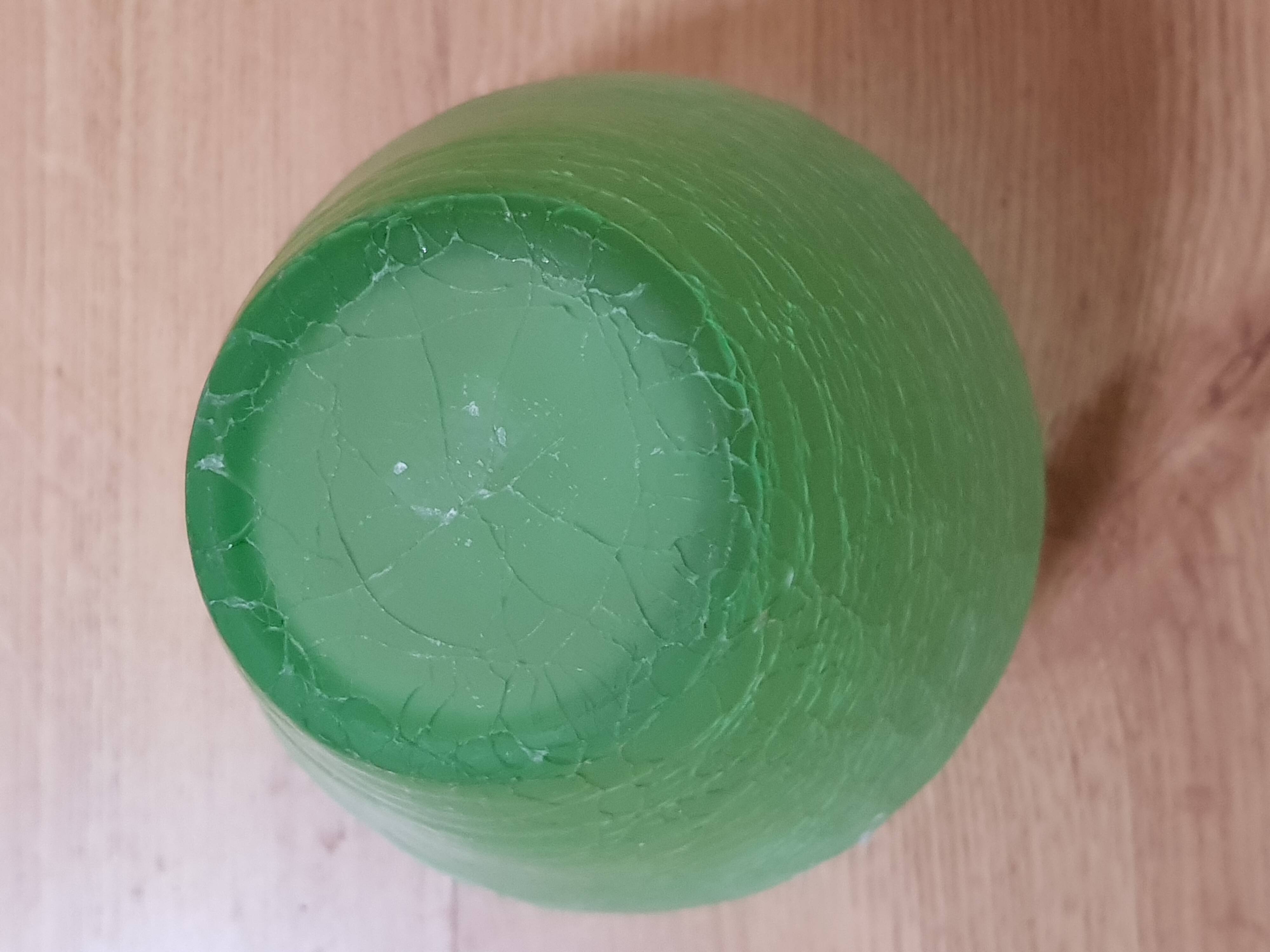 Vase en verre  craquelé