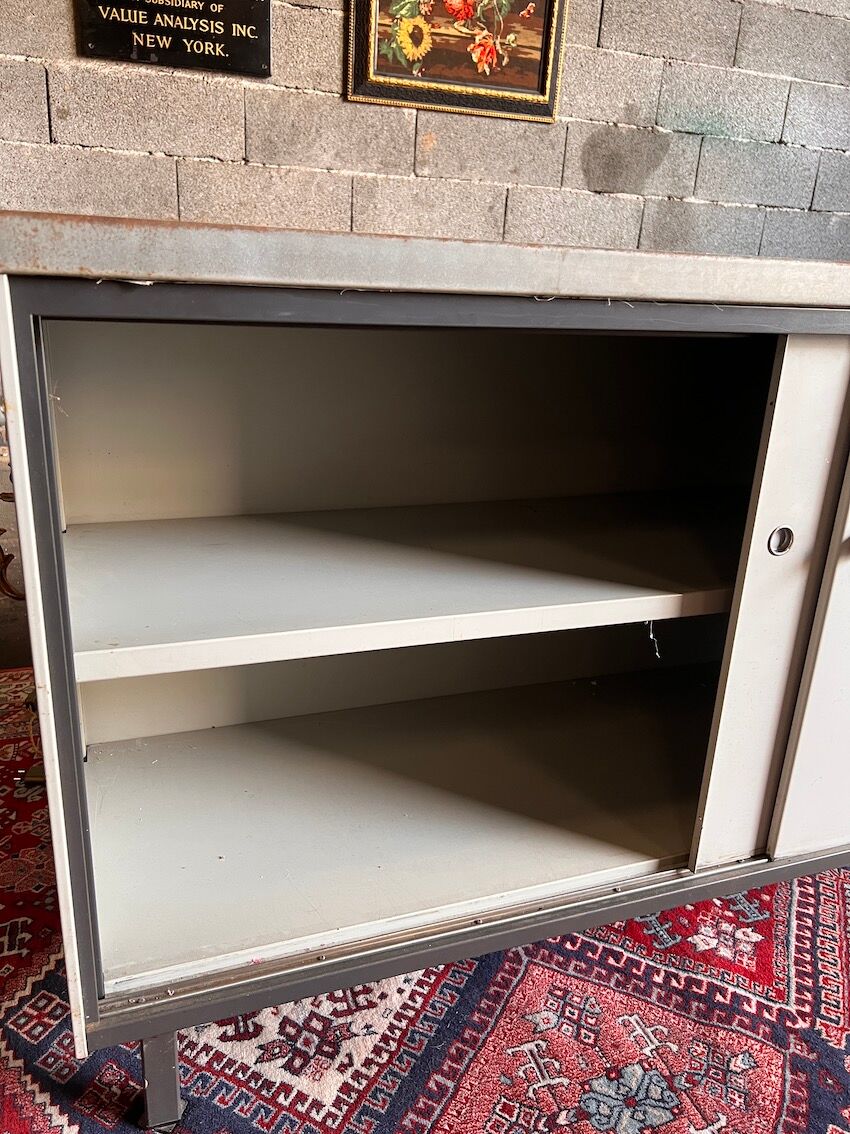 Vintage enfilade / Metal sideboard administration AR Cordemeyer for Gispen - 1960