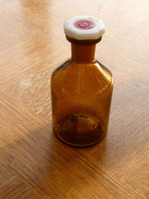 Lot of 3 apothecary bottles