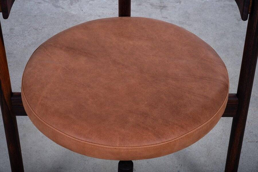 Dining Chairs in Rosewood attributed to Hugo Frandsen for Børge M.S, Denmark, 1964, Set of 4