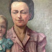 Tableau portrait mère et fille
