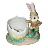 Decorative eggcup rabbit porcelain