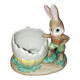 Coquetier décoratif lapin en porcelaine