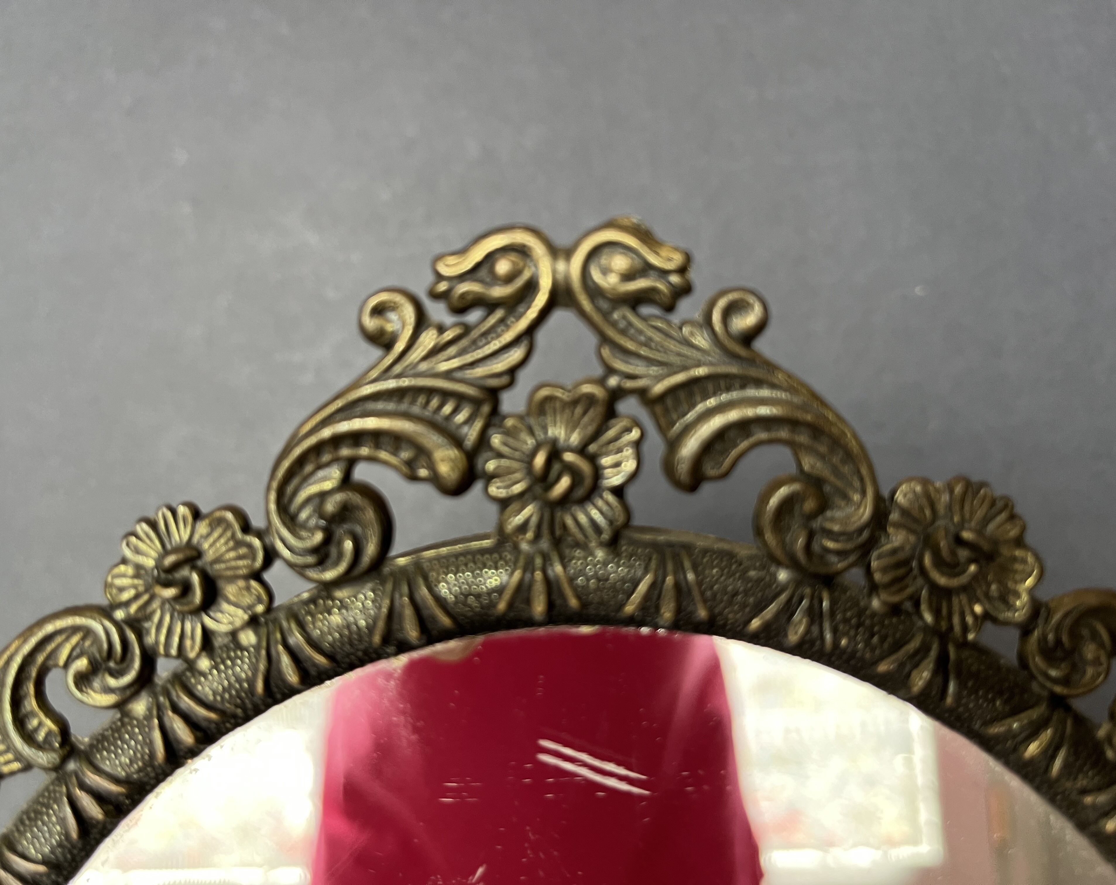 Bronze table mirror 22X34cm