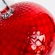 Red textured glass vase from the 60s-70s, Italy, Empoli