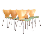 Model 3107 Chairs by Arne Jacobsen for Fritz Hansen, 1987, Set of 6