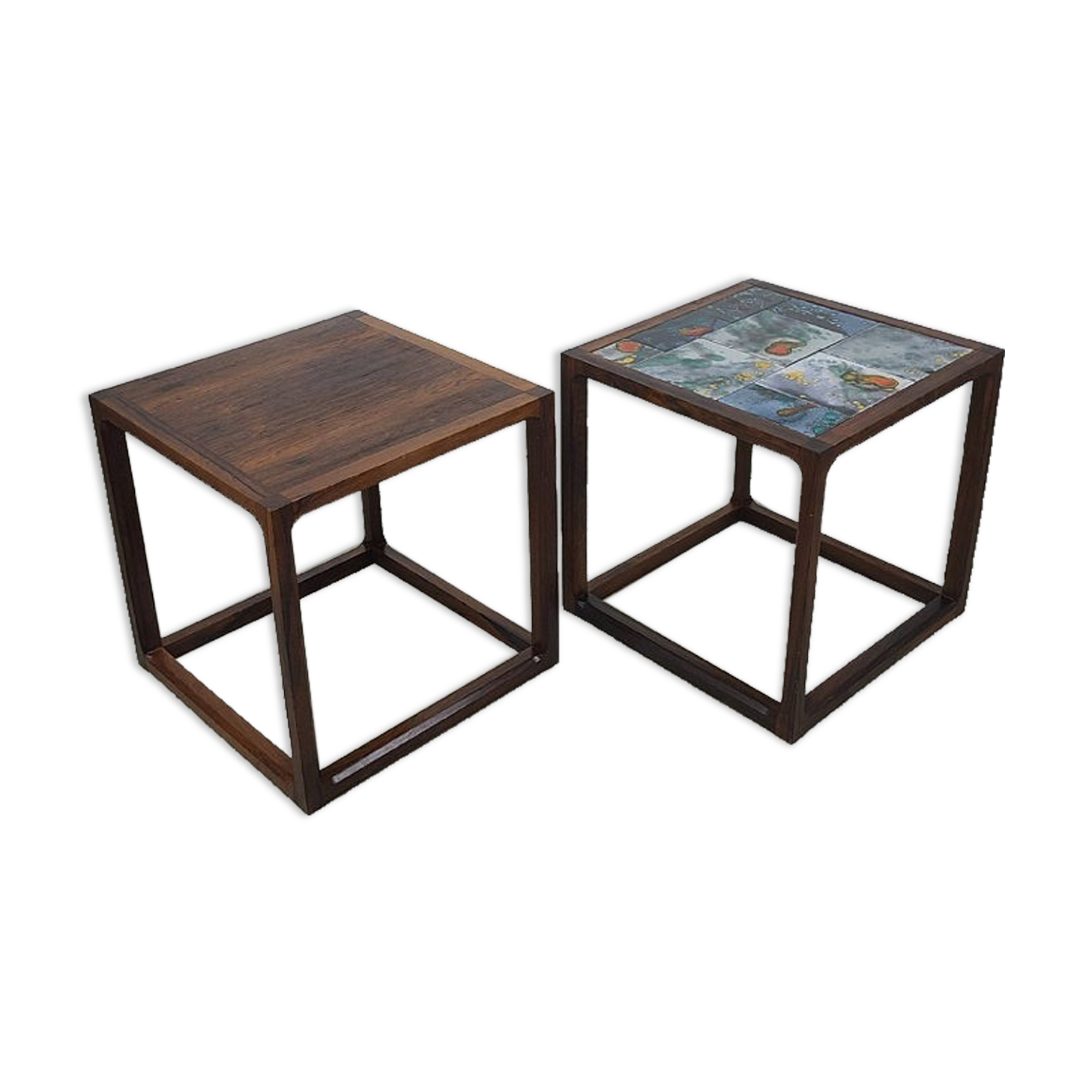 Danish coffee tables design Aksel Kjersgaard 60s vintage rosewood