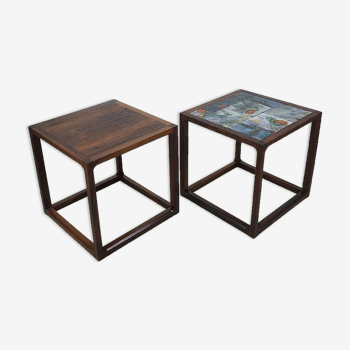 Danish coffee tables design Aksel Kjersgaard 60s vintage rosewood