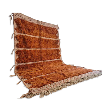 Tapis marocain tissé à la main - Tapis orange profond - Laine - 315 x 202 cm