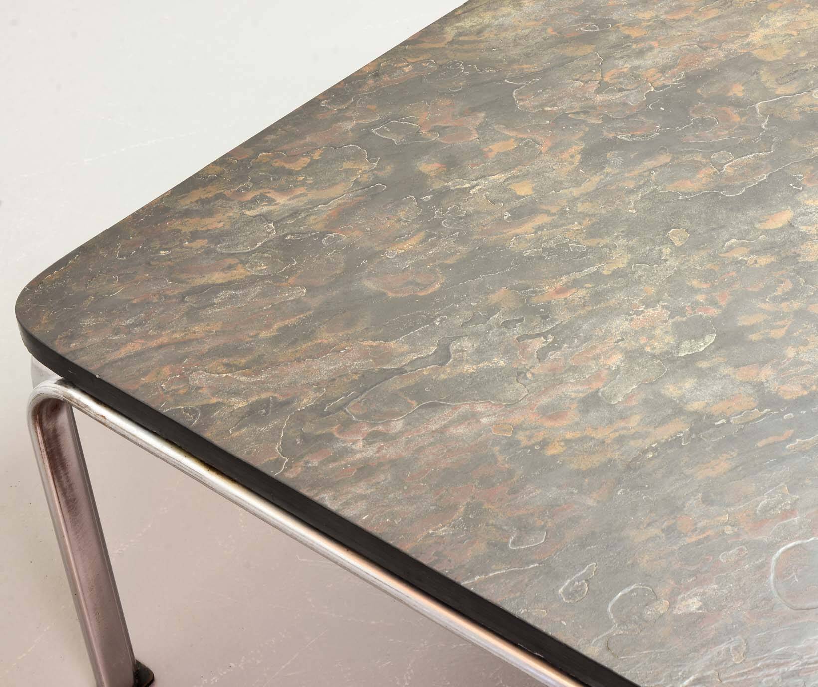 Heinz Lilienthal Slate Blackstone Rectangle Coffee Table, Model Bogota 70s