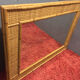 Rattan wicker mirror, 76x57 cm