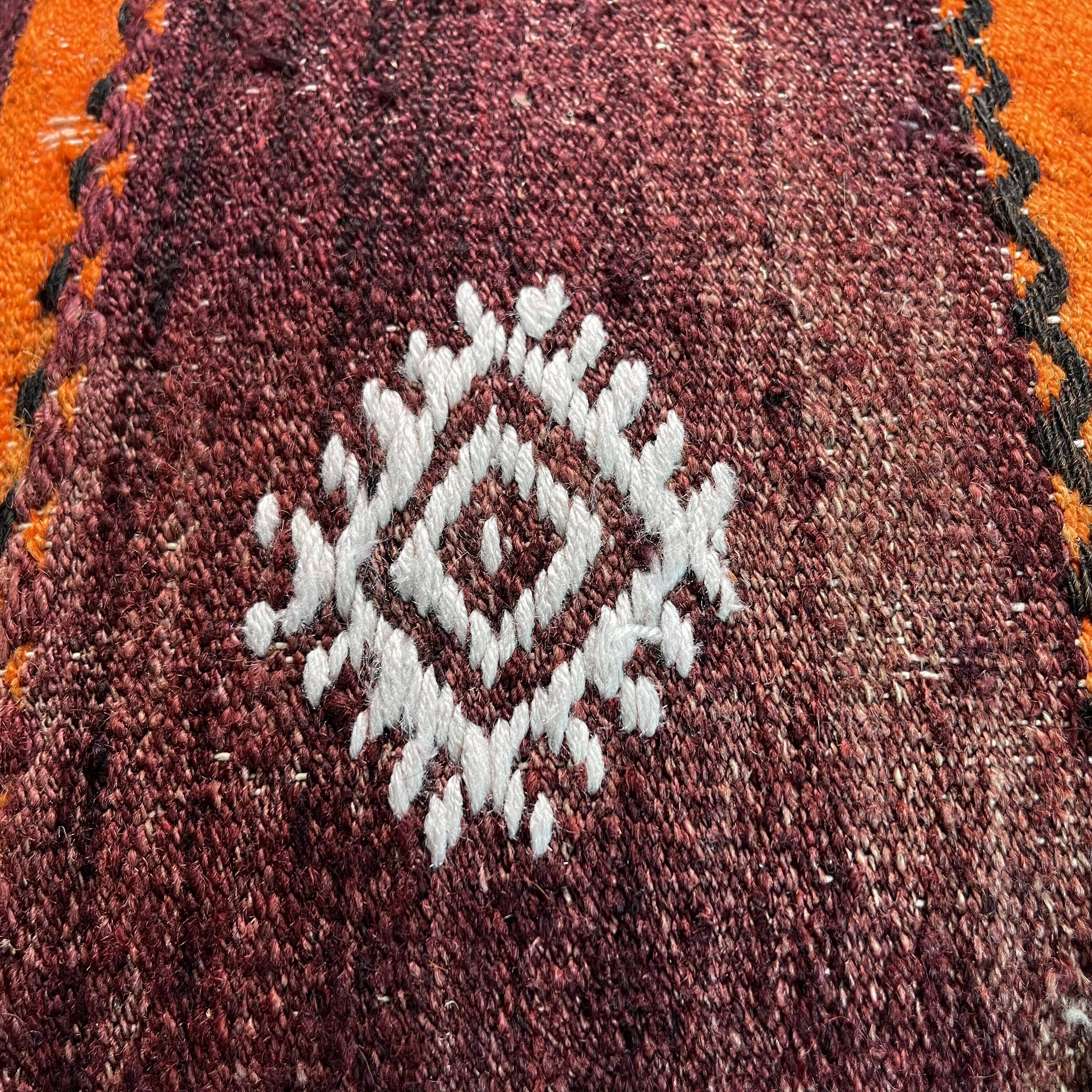 Vintage turkish kilim cushion cover , 40 x 40 cm