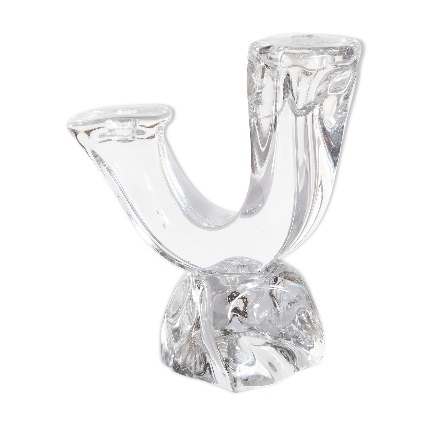 French crystal candlestick