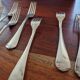 Christofle - Set of 8 table forks model Japan in silver-plated metal