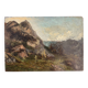 Old Oil Painting Wood Panel P Reynaud Post-Impressionism Landscape