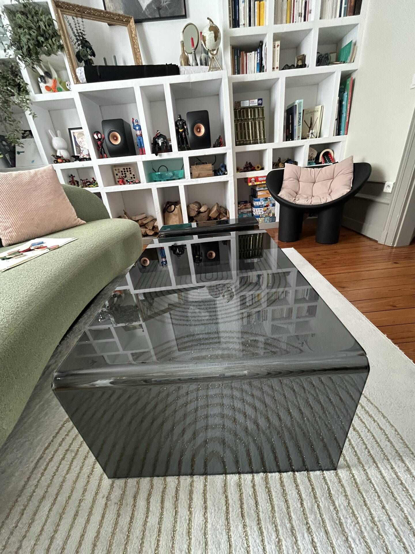 Tempered glass coffee table