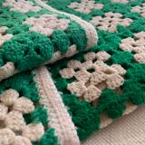 Plaid 70's bedspread