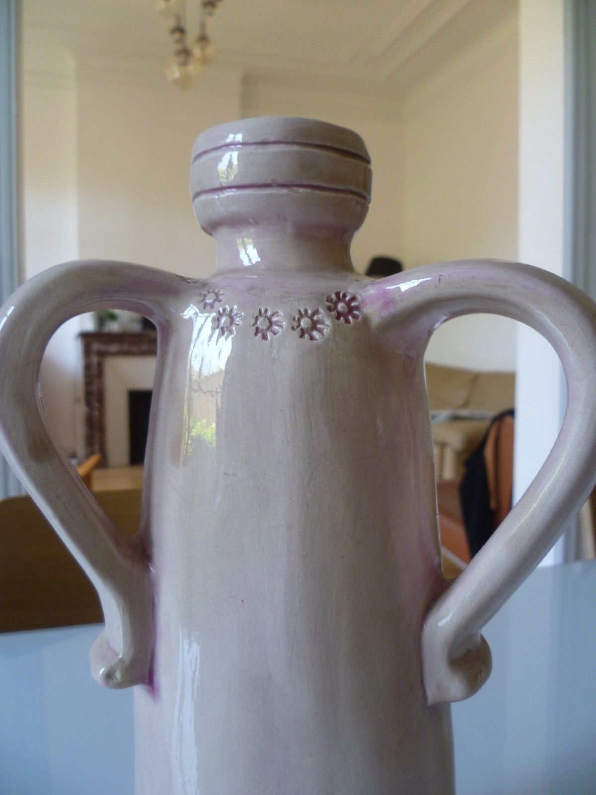 Terracotta bottle vase