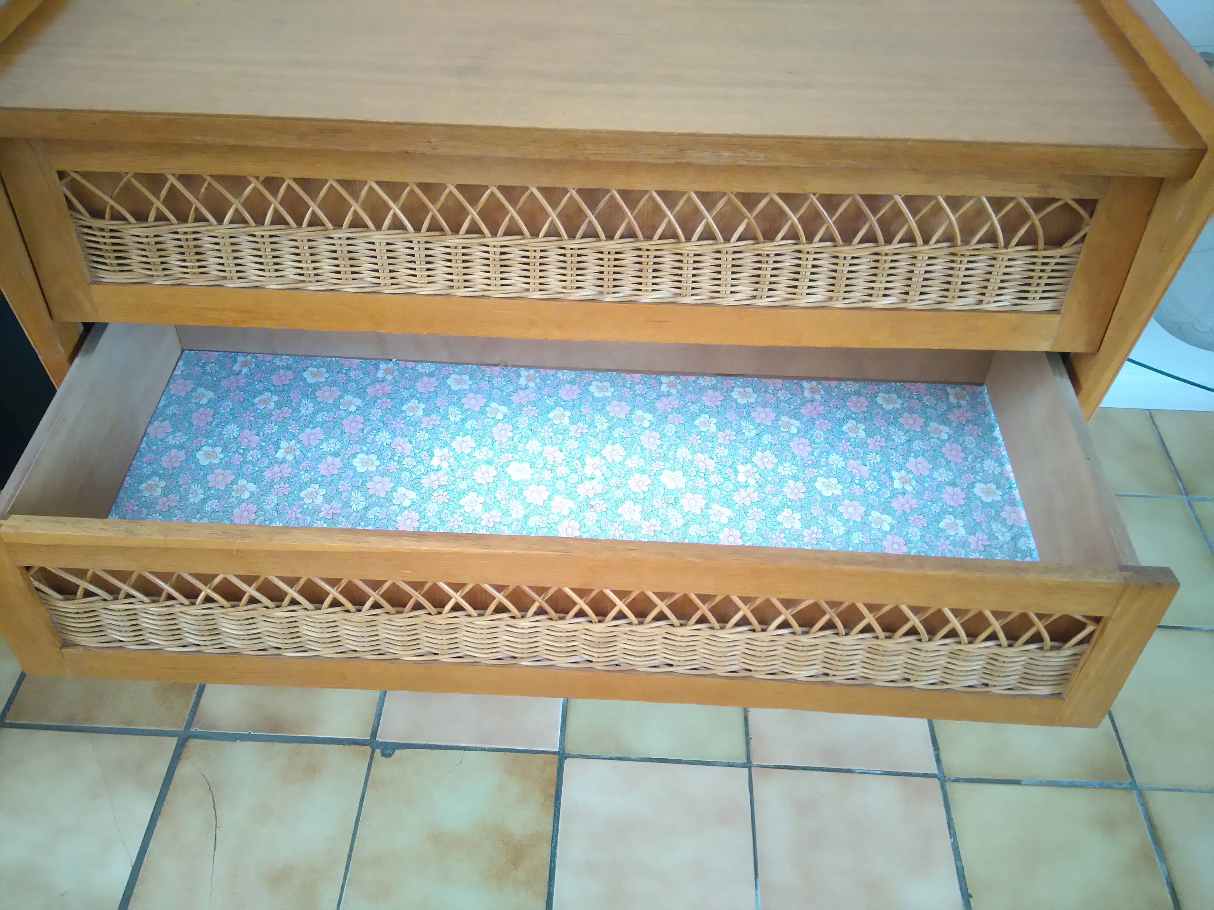 Rattan dresser 1950/60