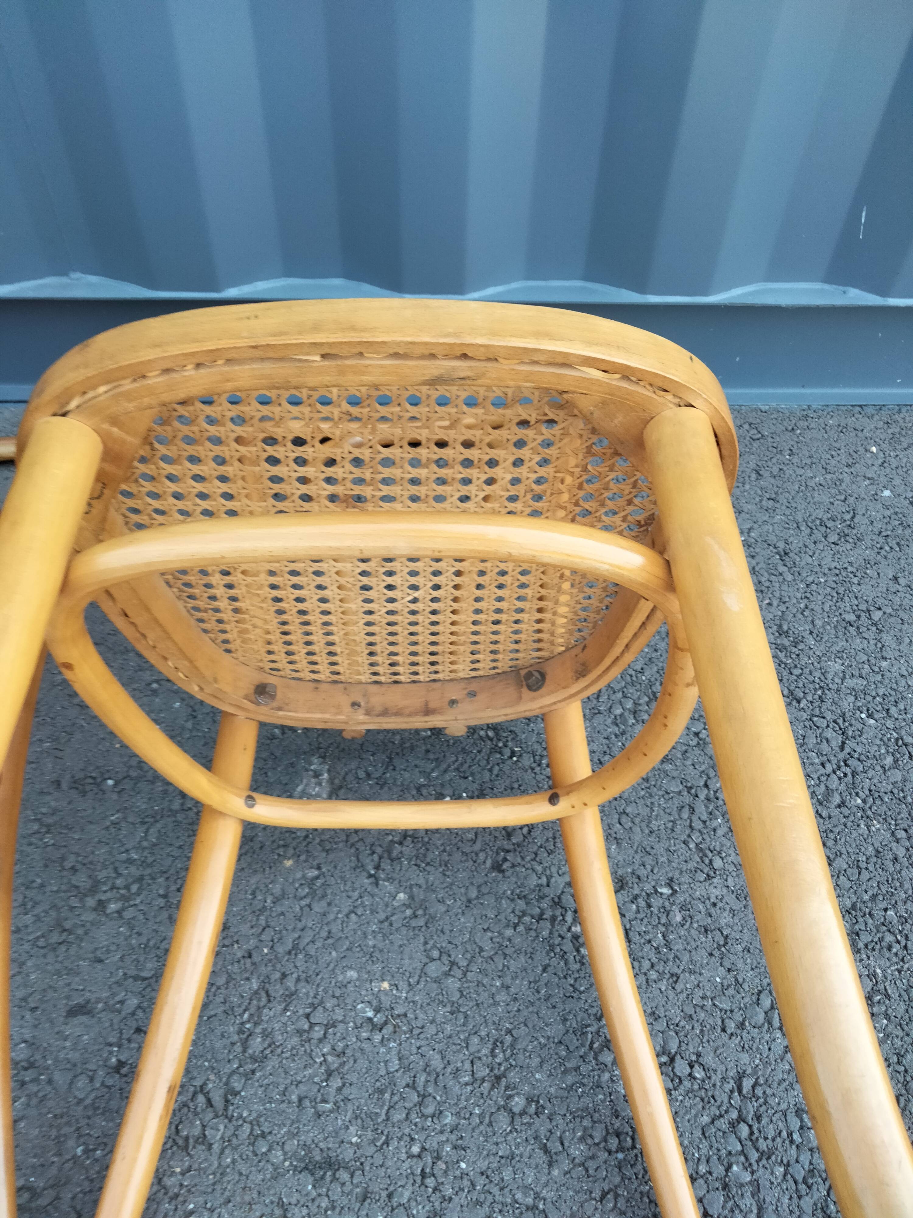 6 vintage cannees chairs old