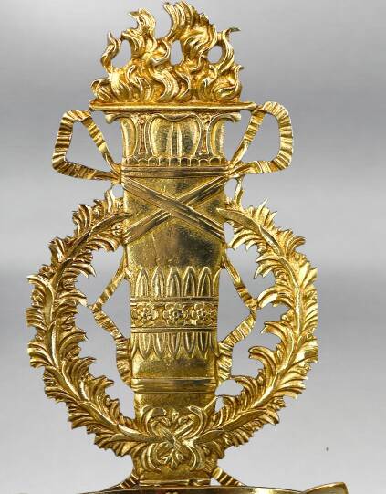 Pair of Gilded Bronze Wall Lights, Directoire Style, Two Lights