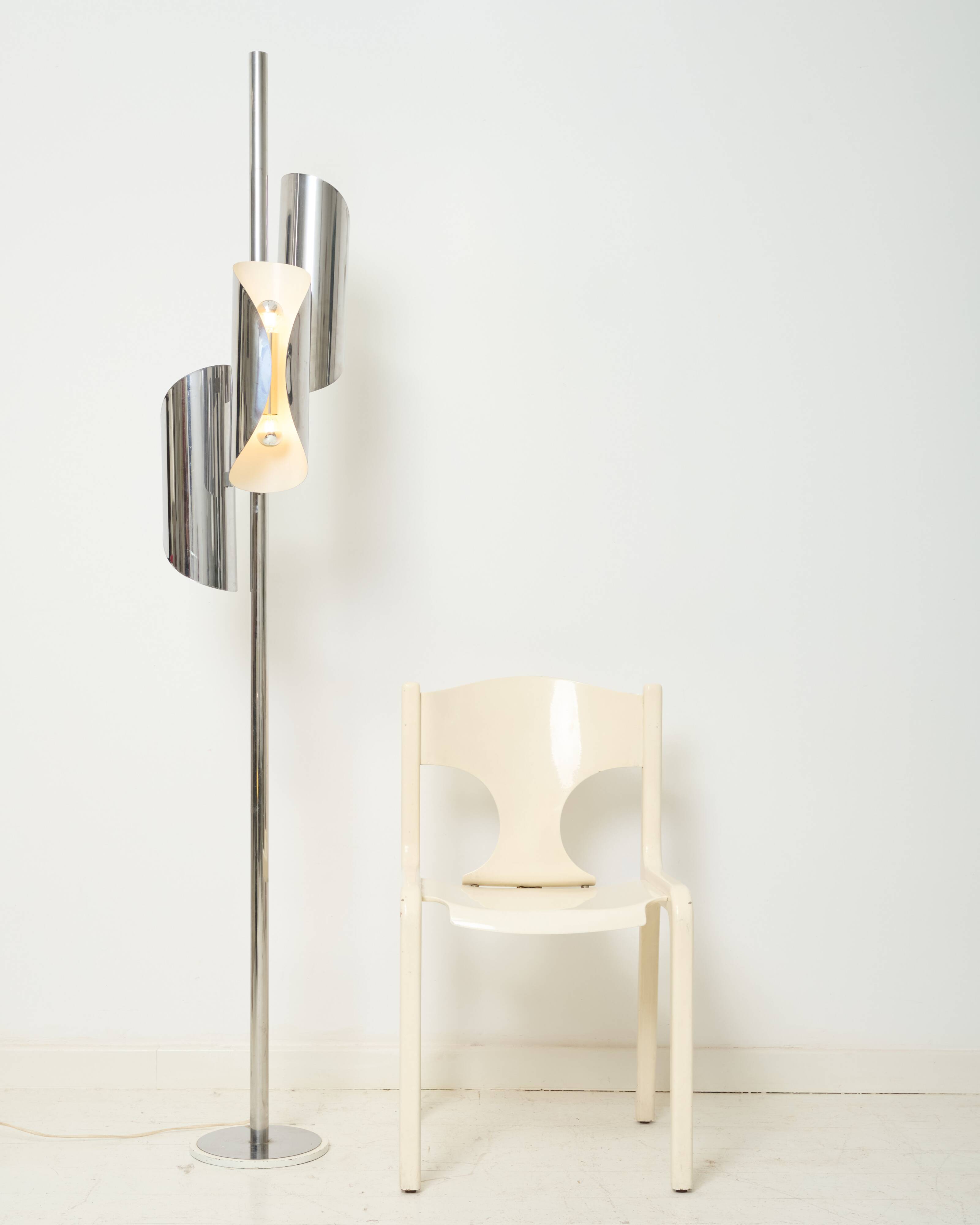 Lampadaire trois feux, Space age, Italie, 1970s