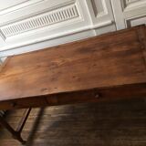 Solid wood farm table
