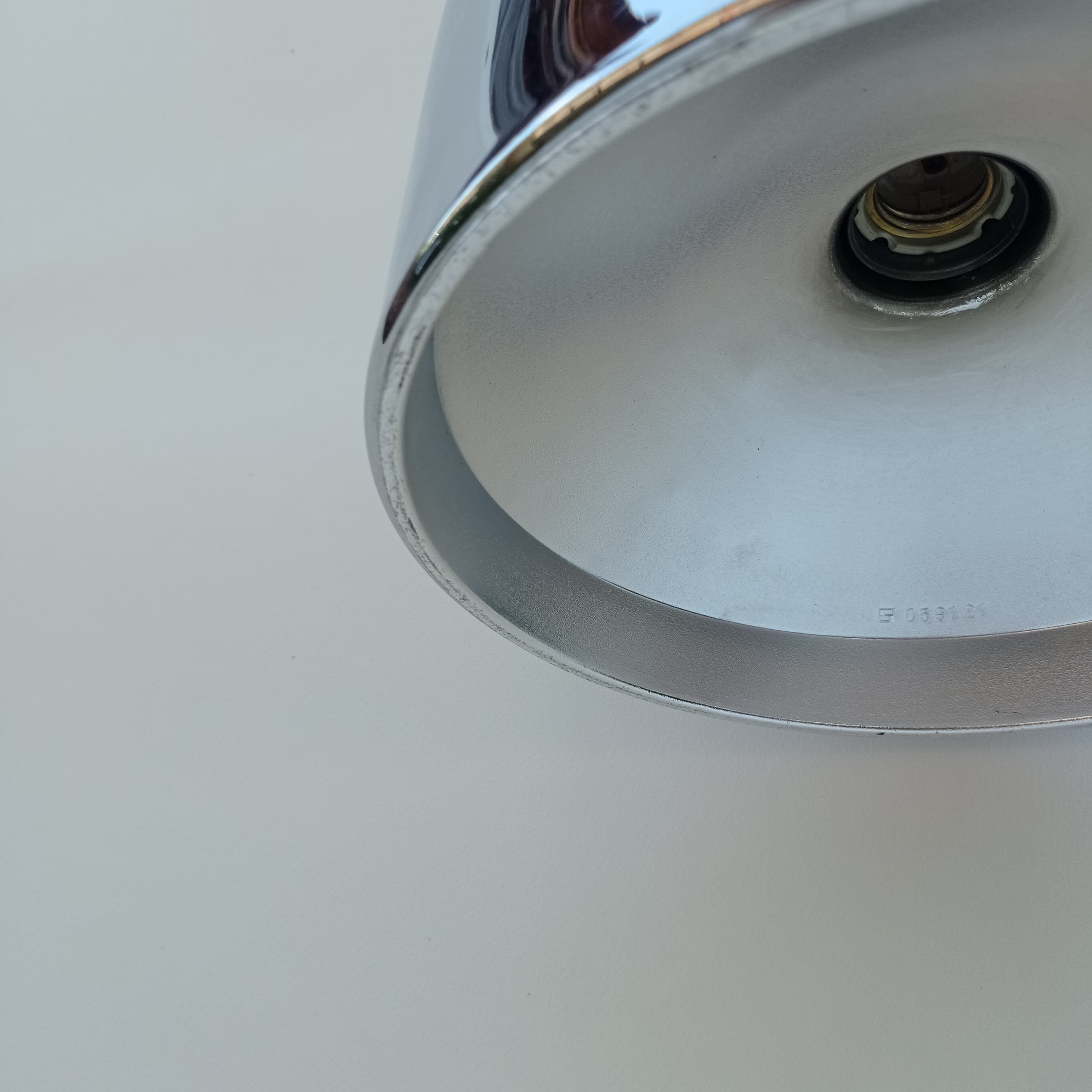 Silver pendant lamp from the 1970s, Staff Leuchten, Germany