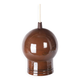 Lampe suspendue en argile verte