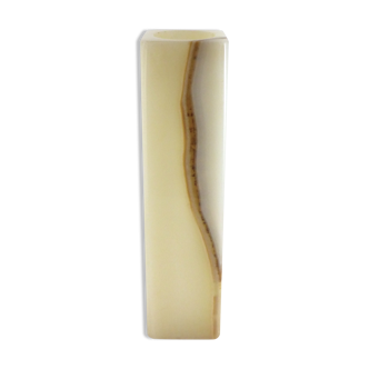 Quadrangular vase in the 1970s Onyx