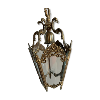 Lustre lanterne en bronze