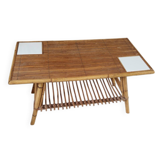 Rattan coffee table