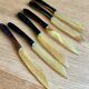 Set of 6 all-ivory knives