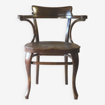 Thonet office chair N°6150 circa 1910 seat wood saddle