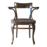 Fauteuil de bureau Thonet N°6150 vers 1910 assise bois saddle